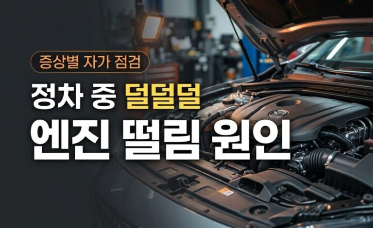 정차 중 덜덜덜 엔진 떨림 원인