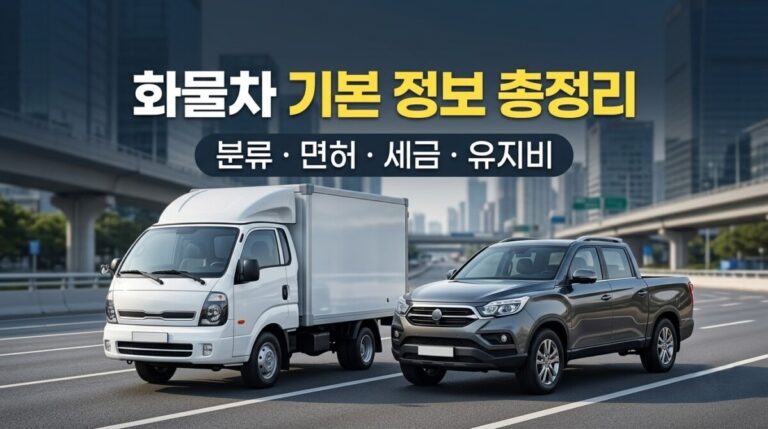 화물차 기본 정보 총정리